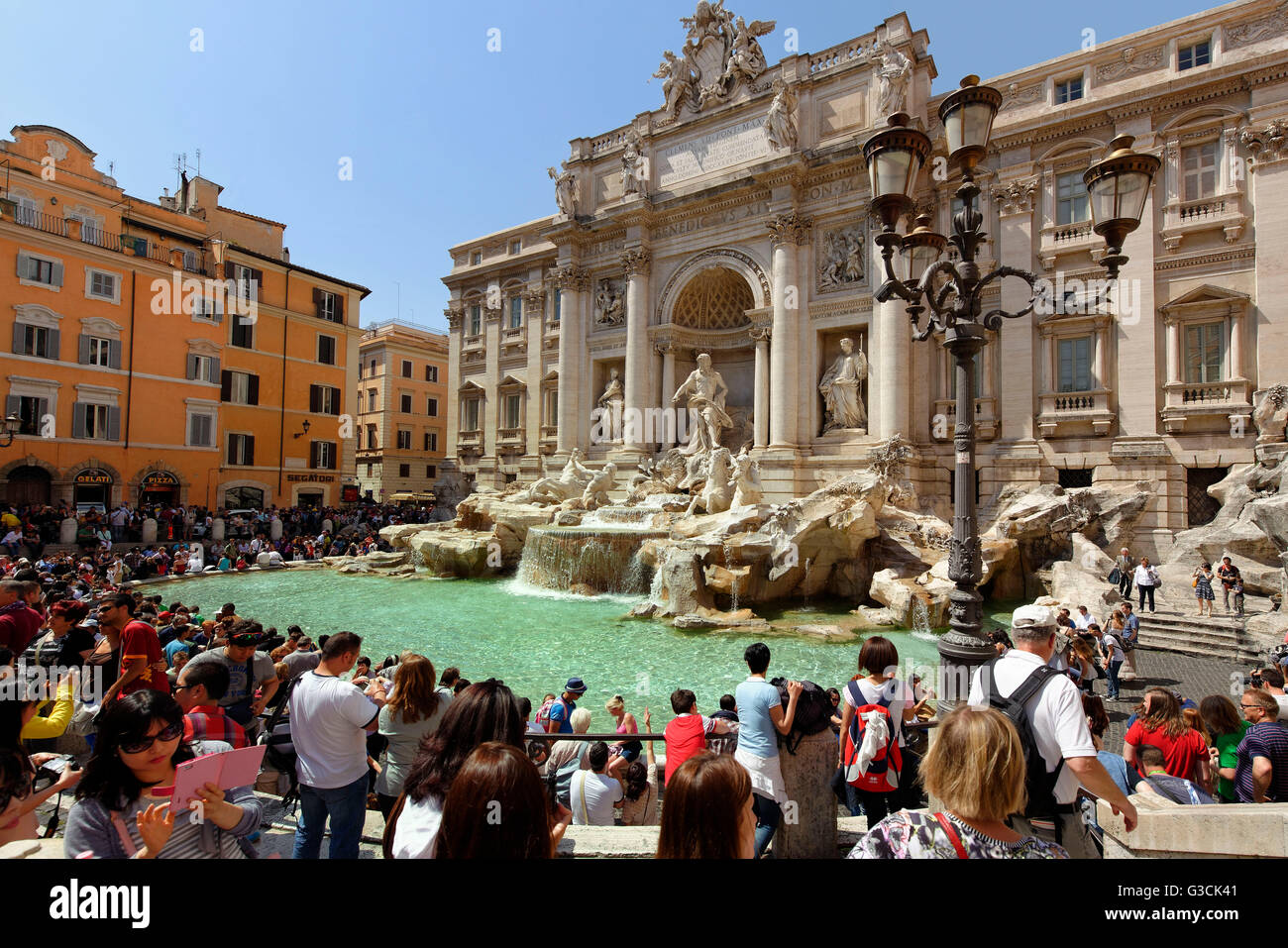 Rome, Latium, Italie, Fontana di Trevi Banque D'Images