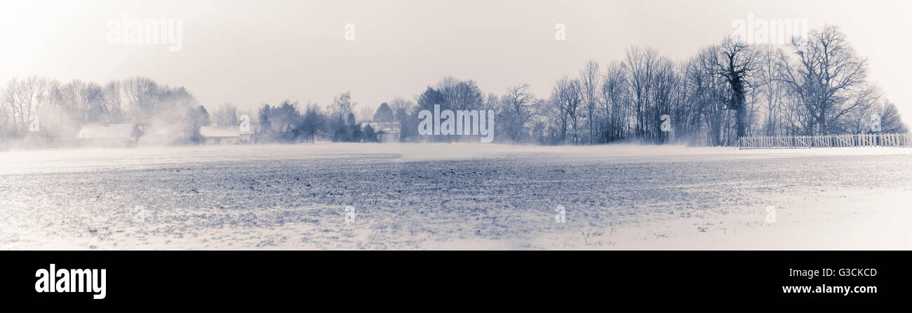 Dans le pays de neige, blanc, hiver, collection, Bavière, Allemagne Banque D'Images