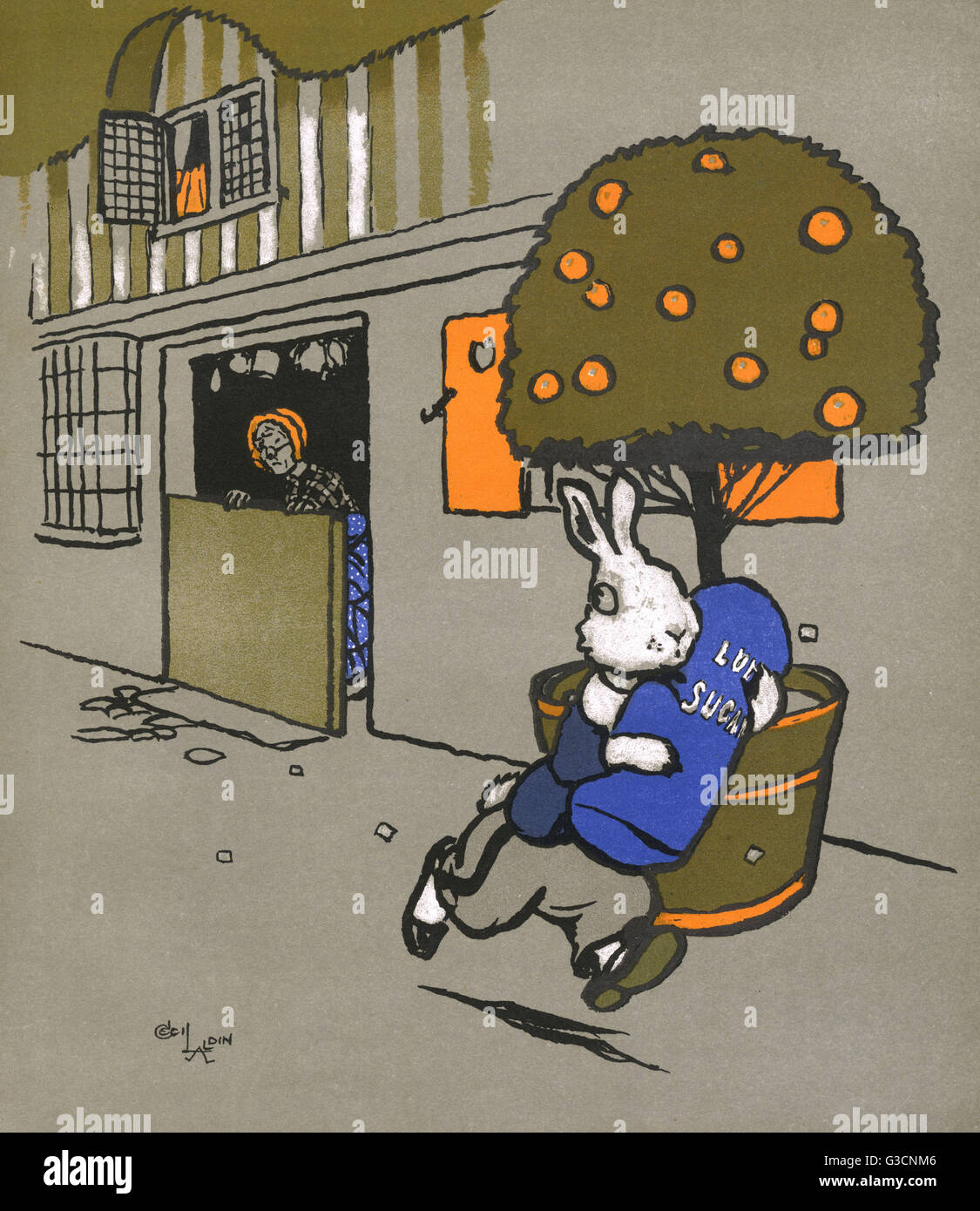 Illustration par Cecil Aldin, la Grande aventure Banque D'Images