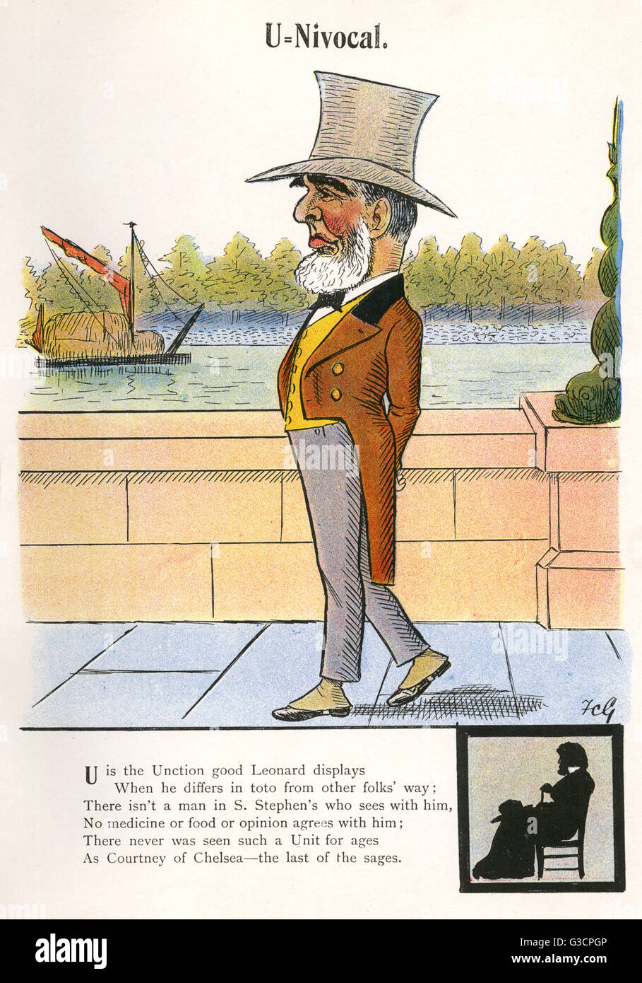 Leonard Henry Courtney - politicien radical britannique Banque D'Images