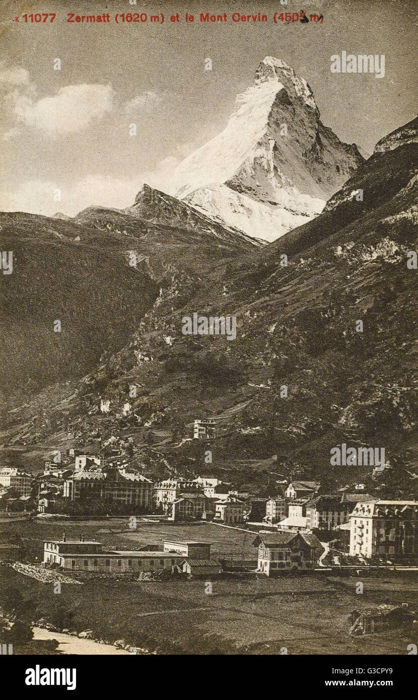 Zermatt, Suisse - Matterhorn Banque D'Images