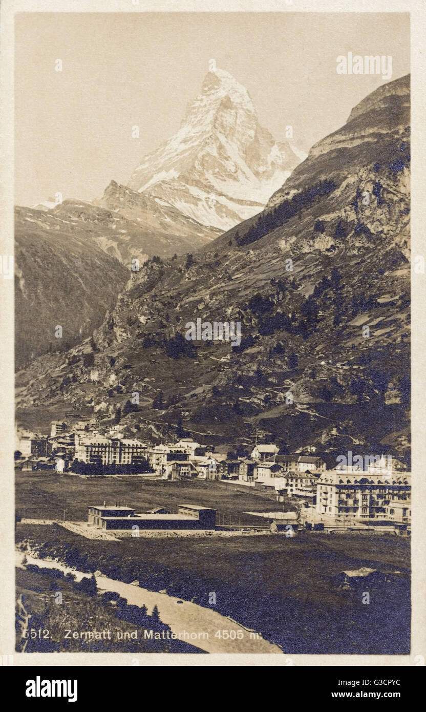 Zermatt, Suisse - Matterhorn Banque D'Images