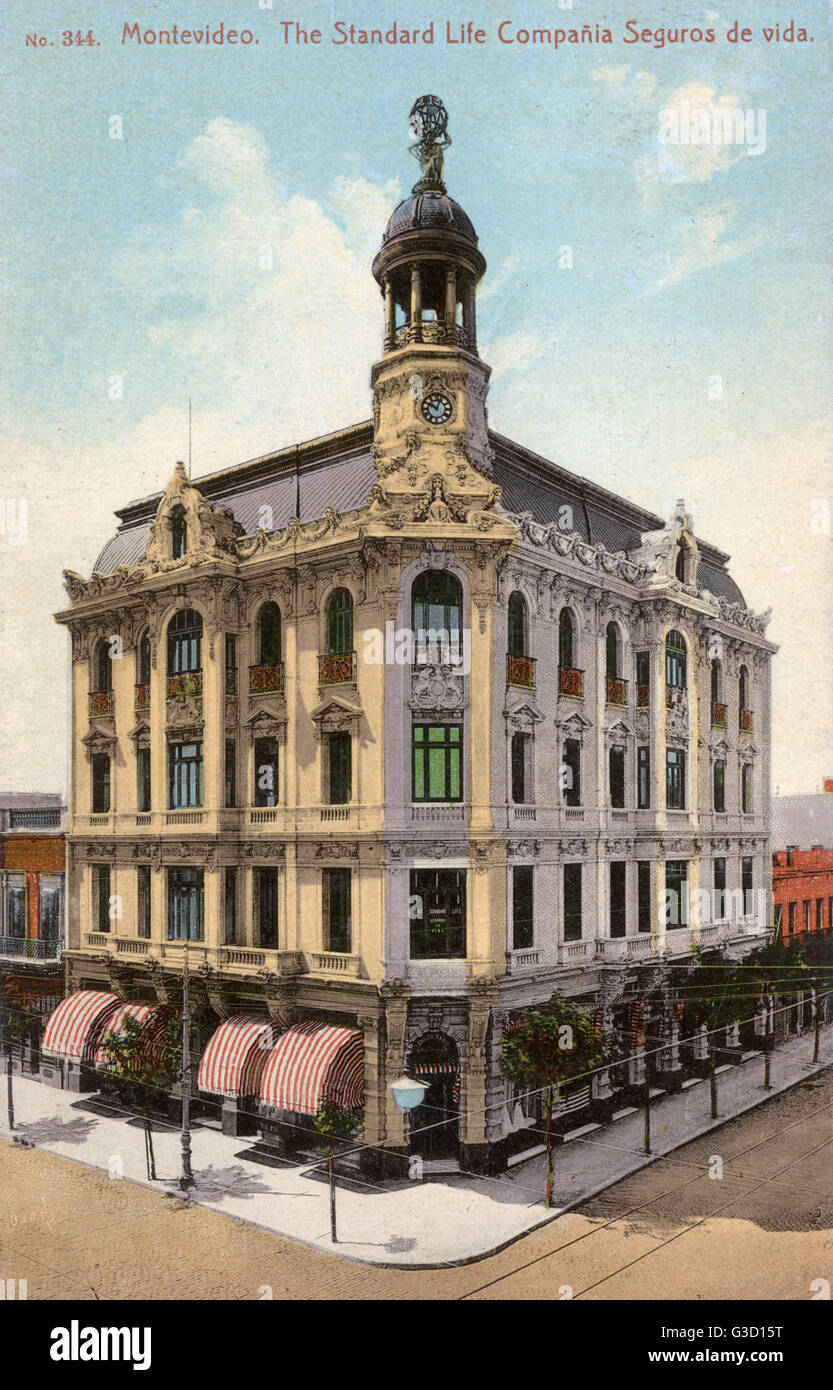 Bâtiment Standard Life, Montevideo, Uruguay, Amérique du Sud Banque D'Images