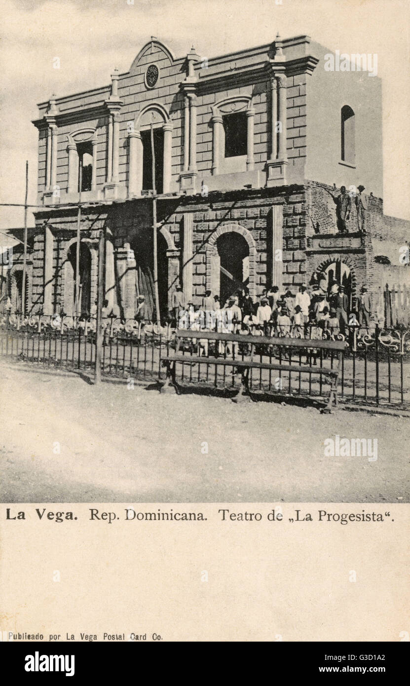Théâtre la Progresista, la Vega, République dominicaine Banque D'Images