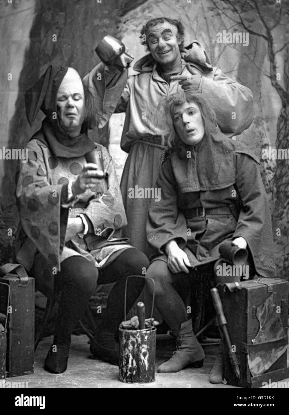 Harry Monkhouse, Harry Parker et John le Hay à Maid Marion Banque D'Images