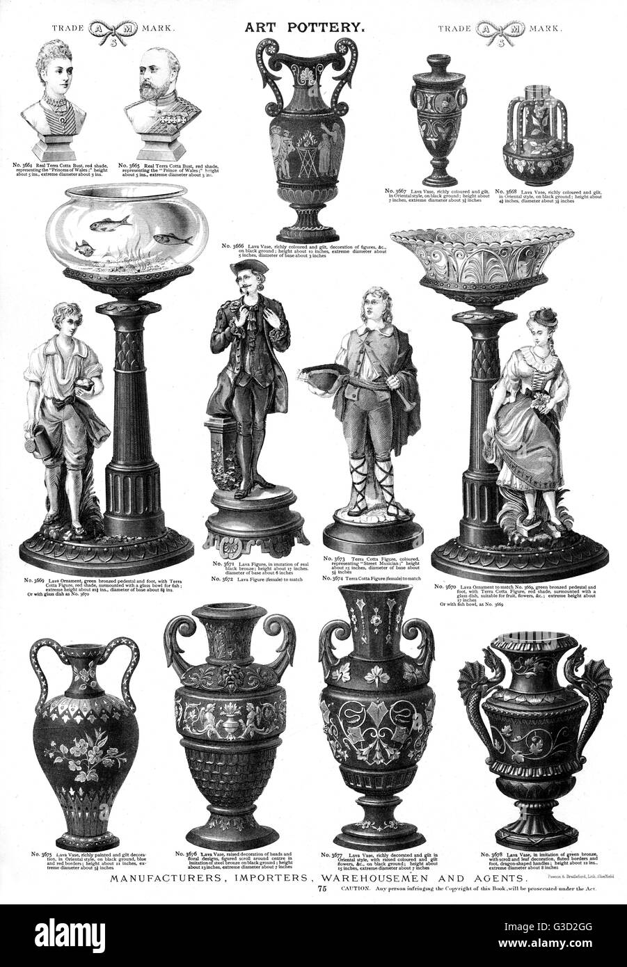 Art poterie, planche 75 Banque D'Images