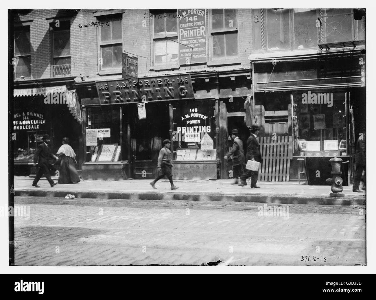 Scène de rue à Chinatown, New York Banque D'Images
