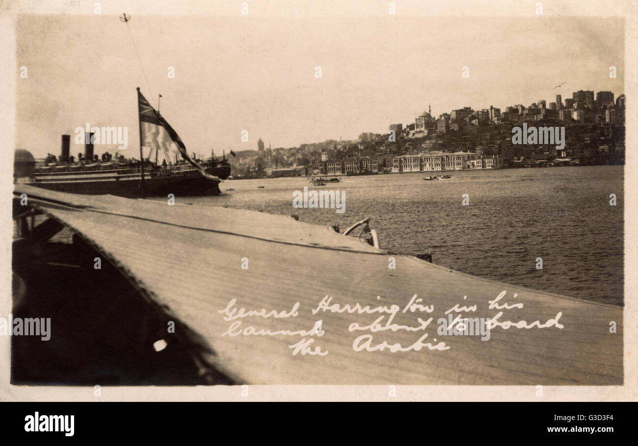 HMS Marlborough - général Harrington dans son lancement Banque D'Images