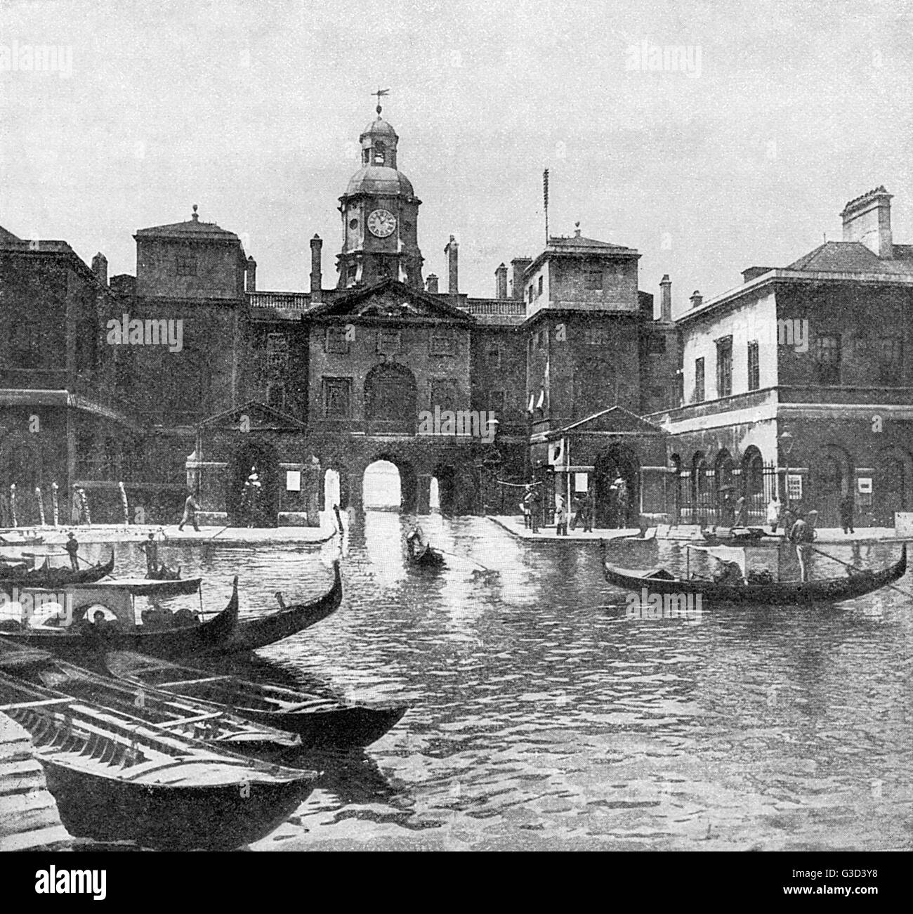 Si Londres était comme Venise - Horse Guards Parade Banque D'Images