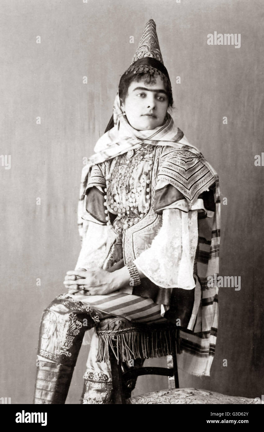 Femme juive, Tunisie, vers 1890 Banque D'Images
