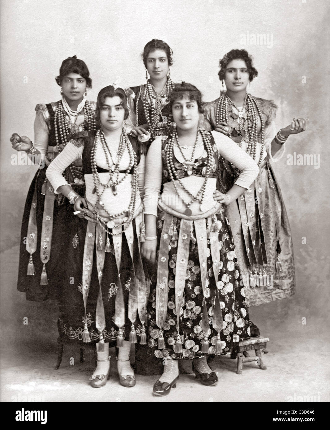 Danseurs, Égypte, vers 1890 Banque D'Images