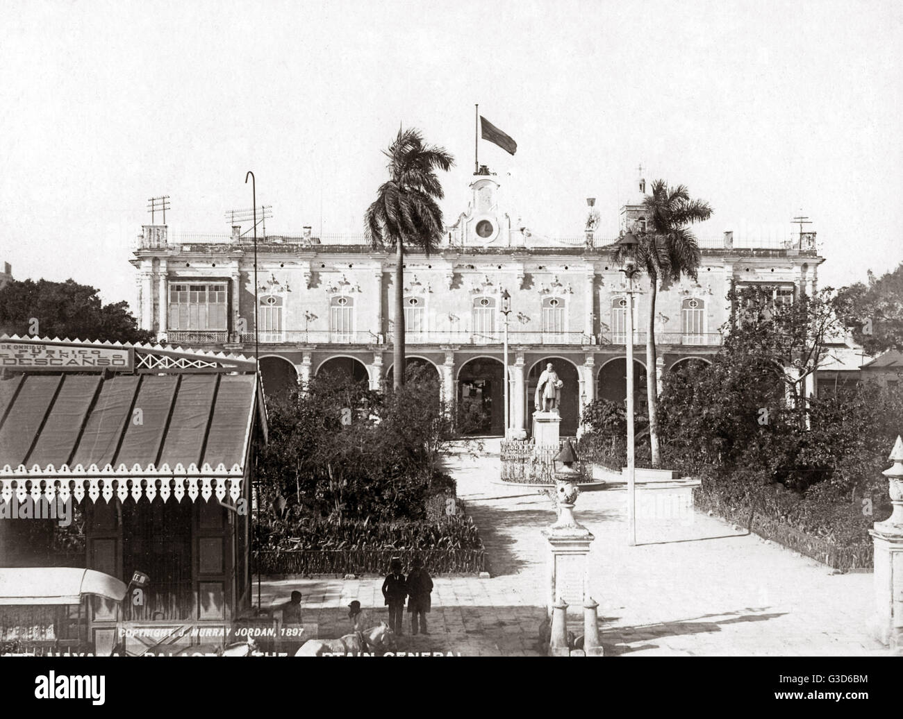 Palais du capitaine général, Cuba, vers 1900 Banque D'Images