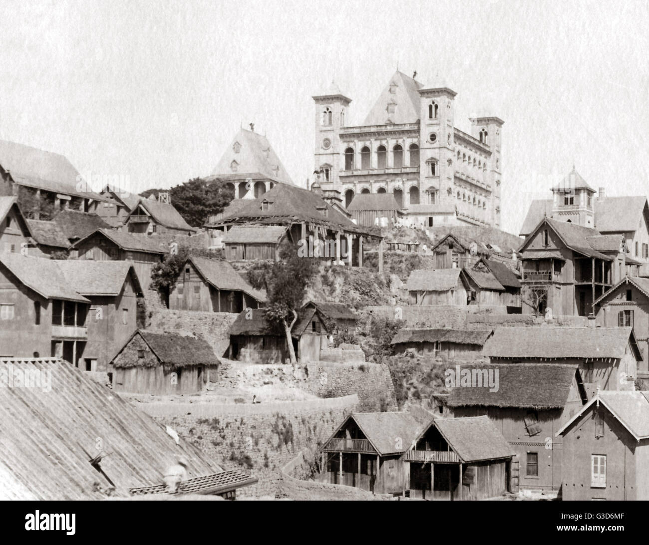 Palais de la Reine, Madagascar, vers 1896 Banque D'Images