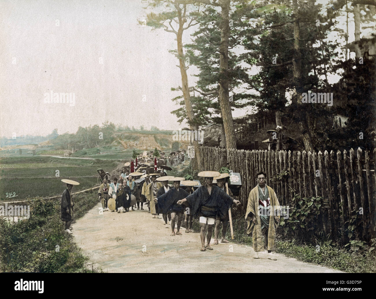Procession, Japon, vers 1890 Banque D'Images