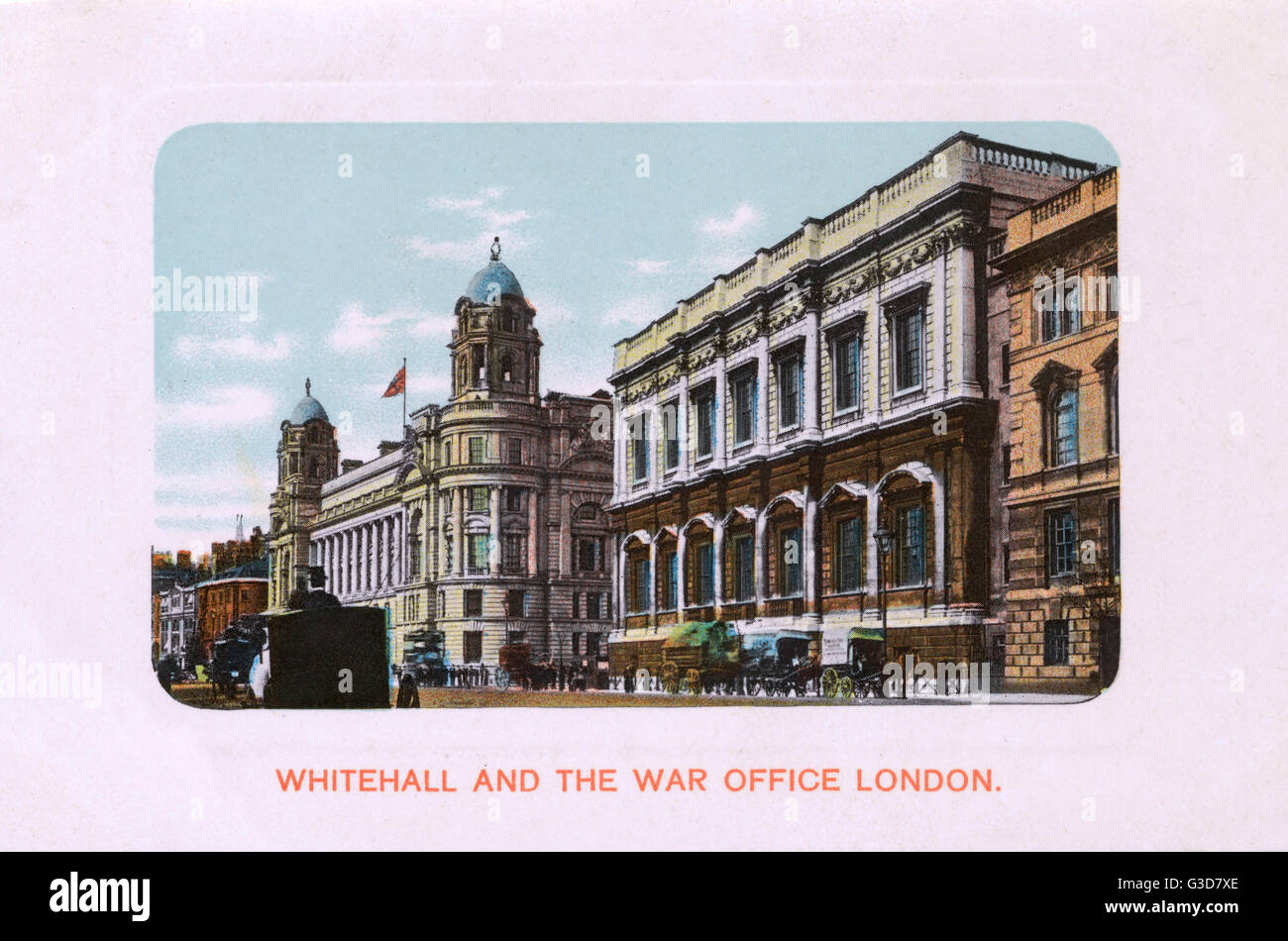 Whitehall - War Office et Banqueting House, Londres Banque D'Images