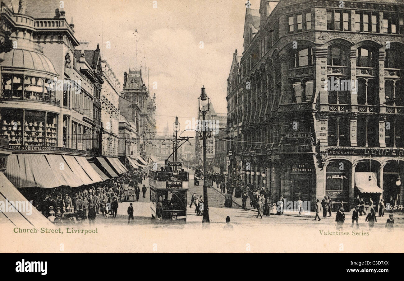 Church Street, Liverpool Banque D'Images