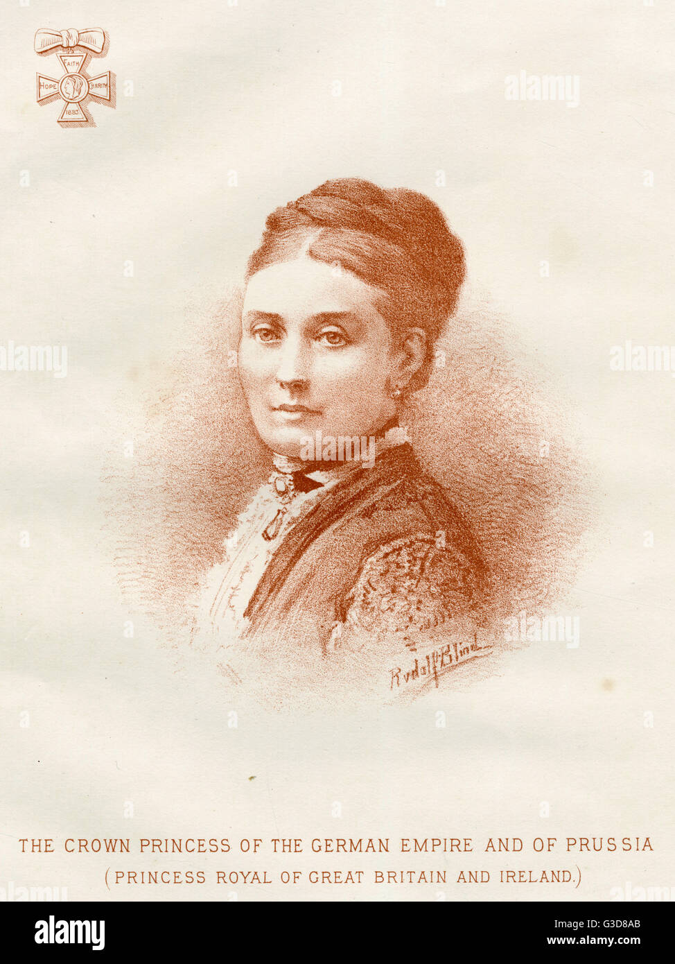 Couronne Princesse Victoria de l'Empire allemand et de la Prusse Banque D'Images