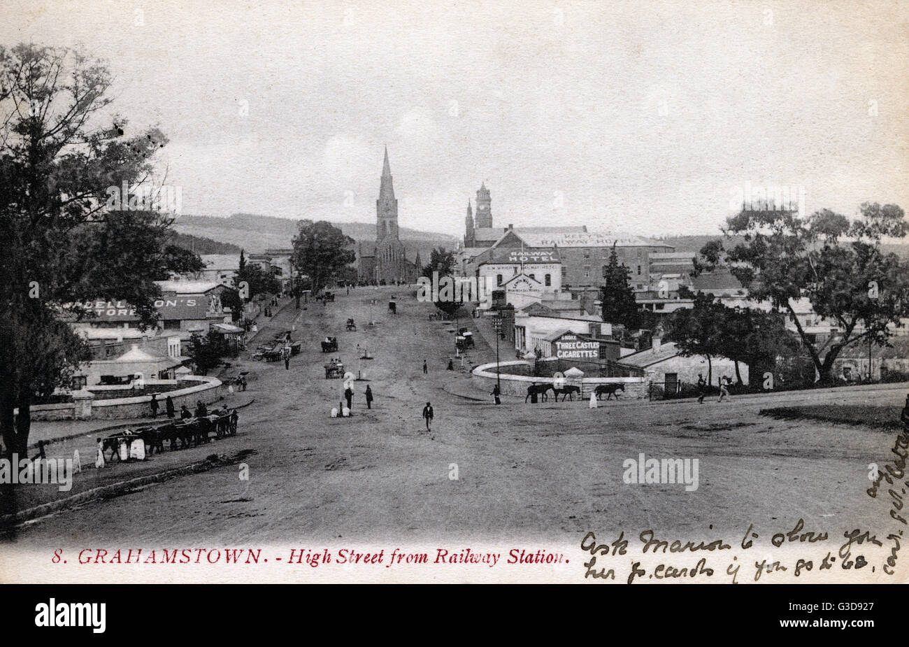 Grahamstown, Eastern Cape, Cape Colony, Afrique du Sud Banque D'Images