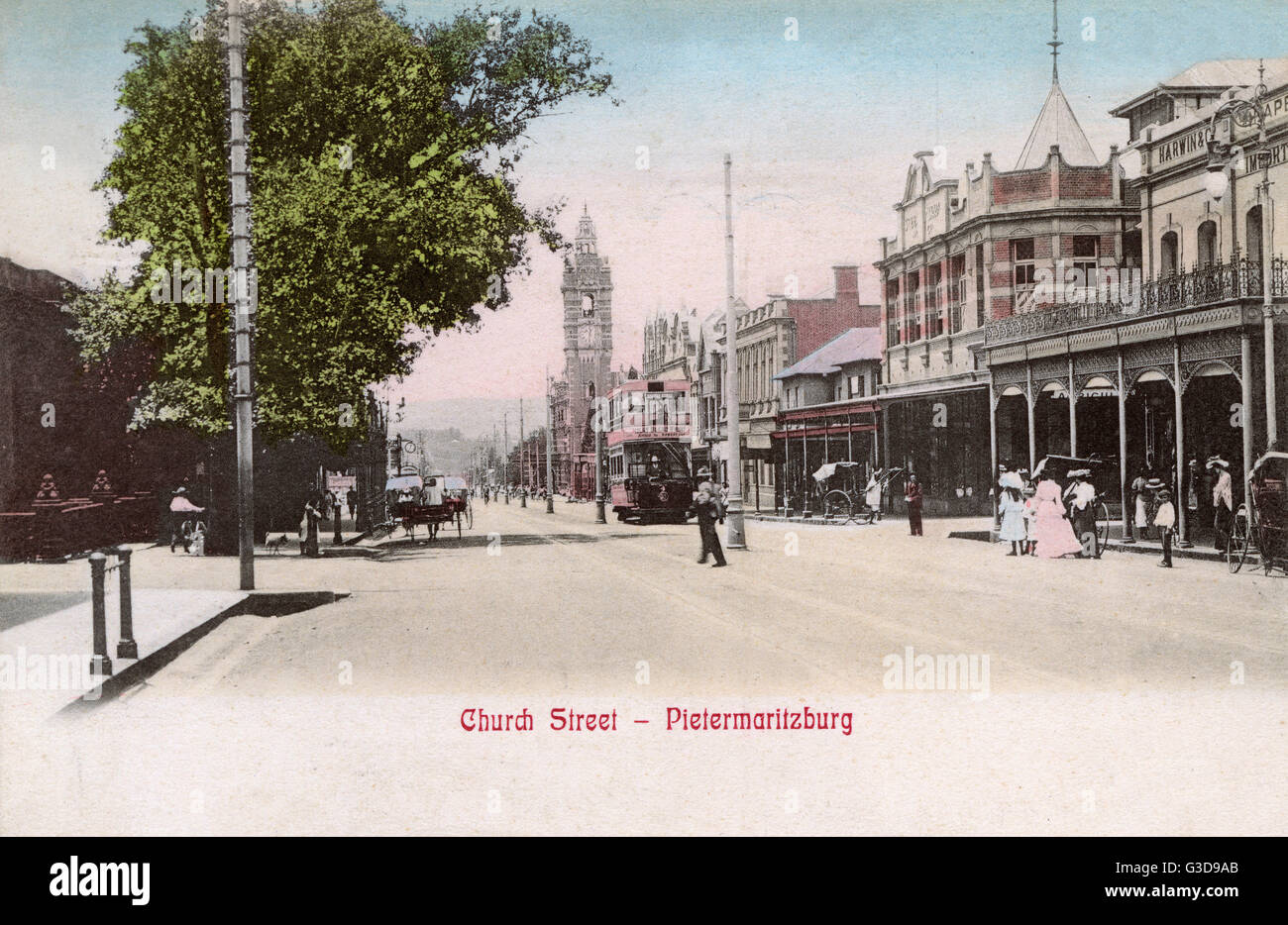 Church Street, Pietermaritzburg, Natal, Afrique du Sud Banque D'Images