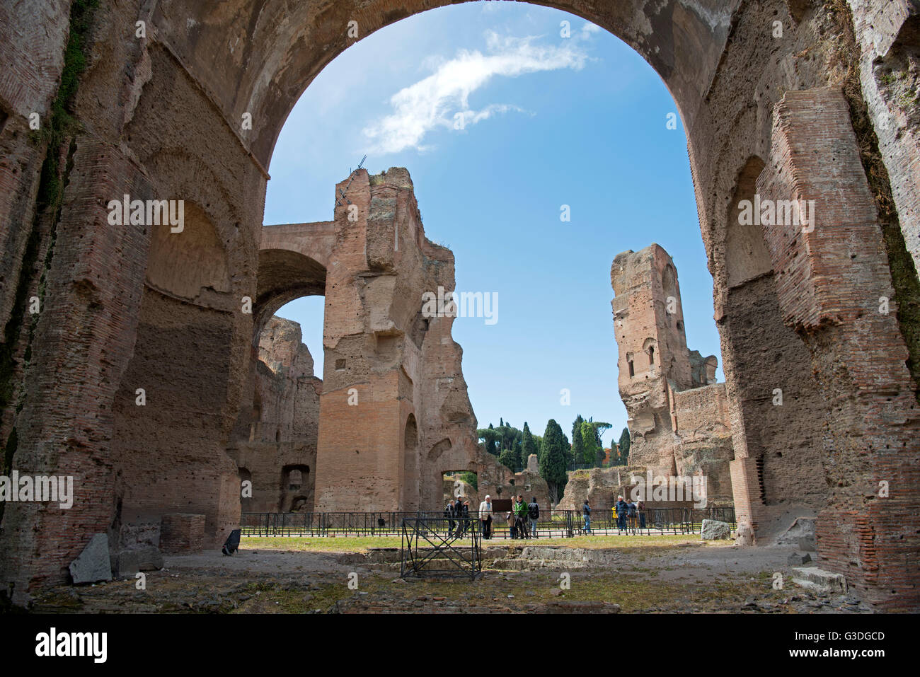 Italien, Rom, Caracalla-Thermen (Thermae Antoninianae) Banque D'Images