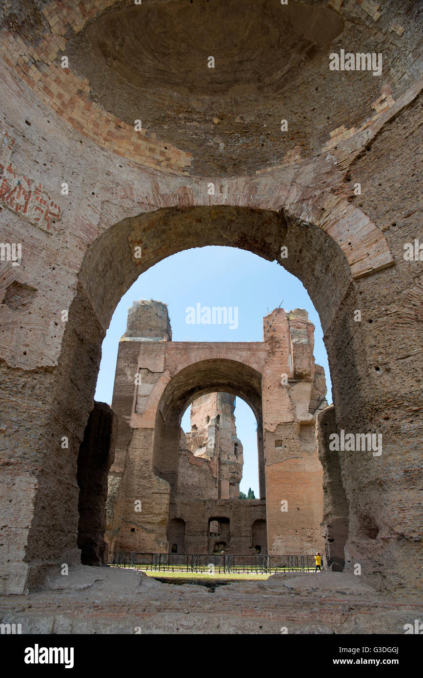 Italien, Rom, Caracalla-Thermen (Thermae Antoninianae) Banque D'Images