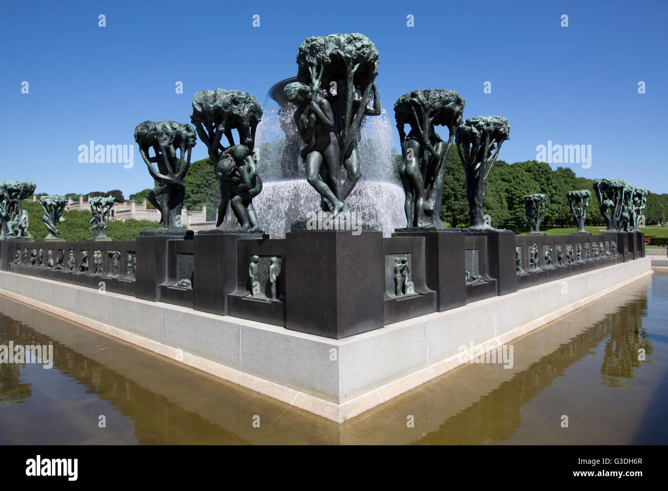 Sculpture au parc de sculptures de vigeland Banque de photographies et