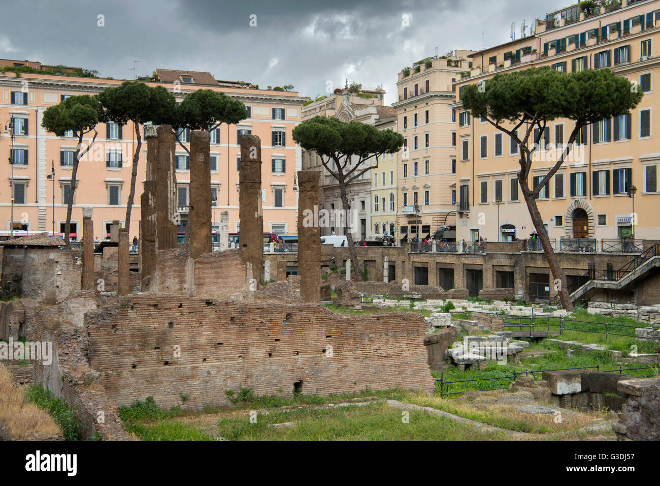 Italien, Rom, Largo di Torre Argentina, Tempelruinen Banque D'Images