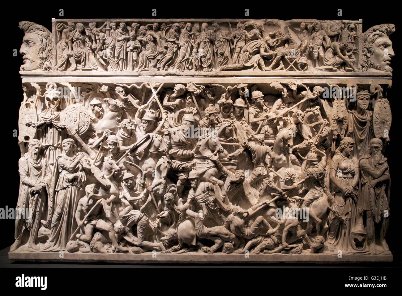 Sarcophage de Portonaccio, Palazzo Massimo, Musée National de Rome, Italie Banque D'Images