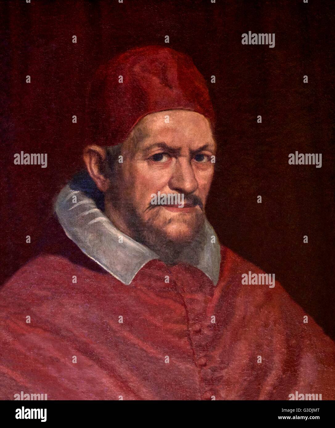 Le pape Innocent X, par Diego Velasquez, 1650, Galerie Doria Pamphilj, Rome, Italie, Europe Banque D'Images