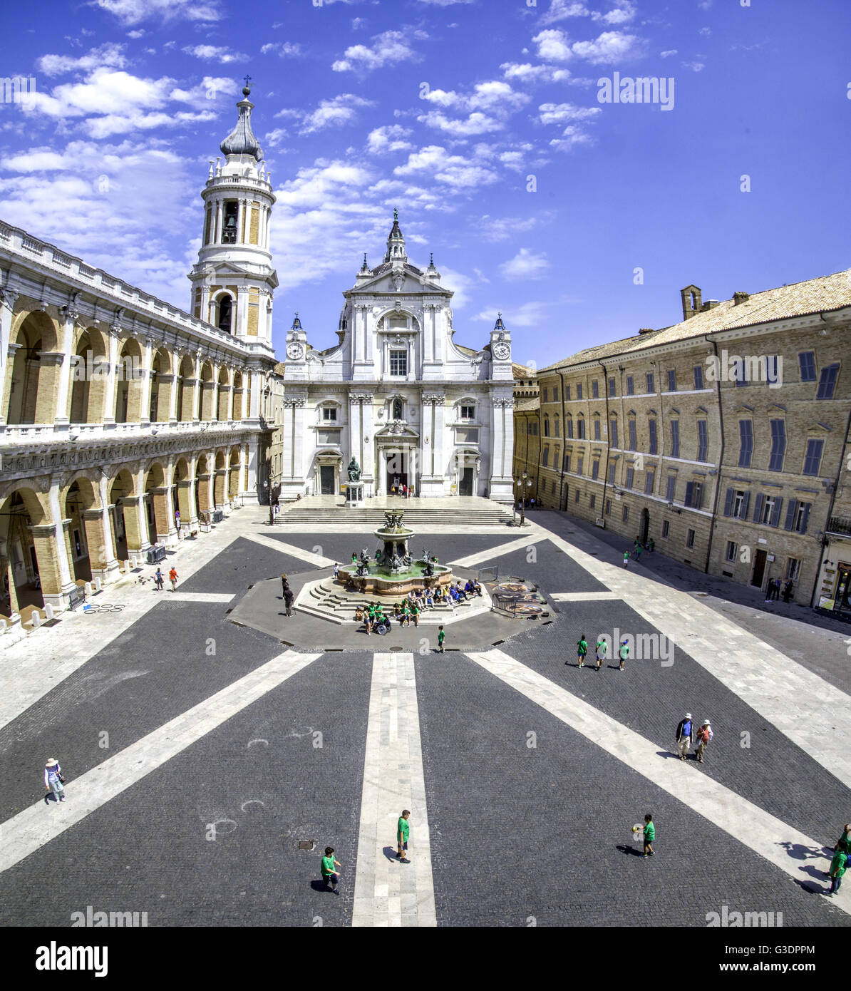 La place Loreto Marche Ancona Banque D'Images