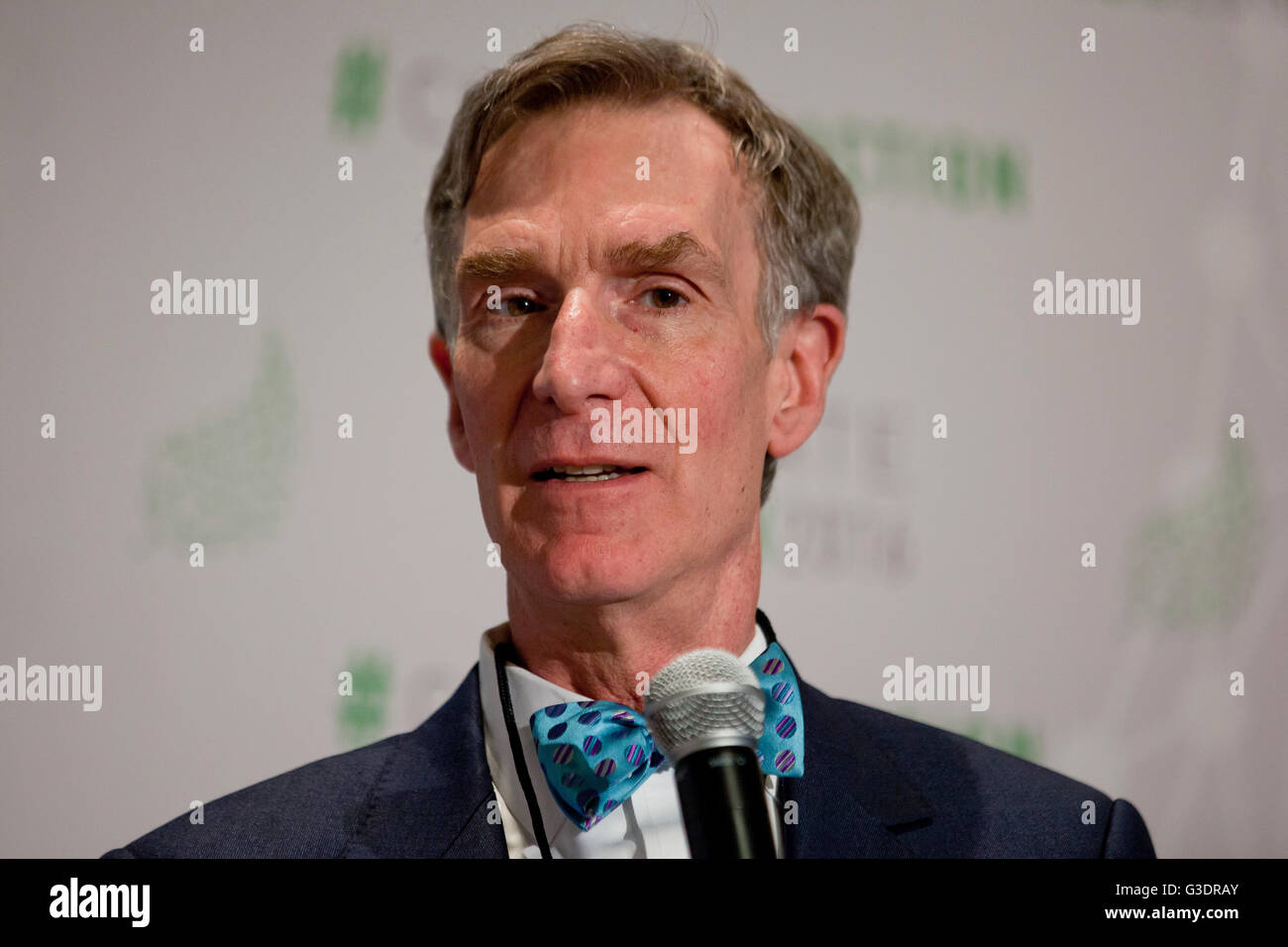 Bill Nye The Science Guy s'exprimant lors de l'Action Climatique 2016 - Washington, DC USA Banque D'Images