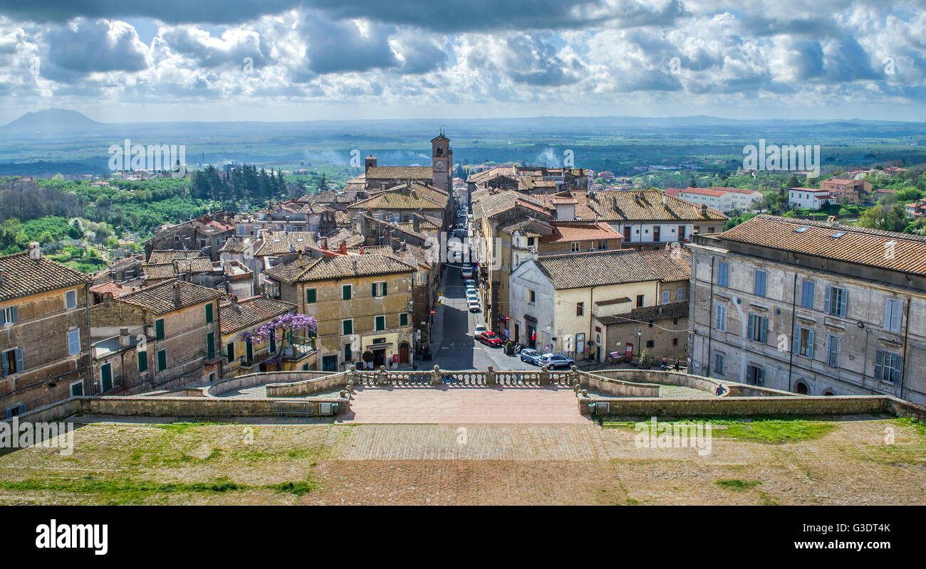 Les touristes Italie - Caprarola - Viterbo - Lazio - village Banque D'Images