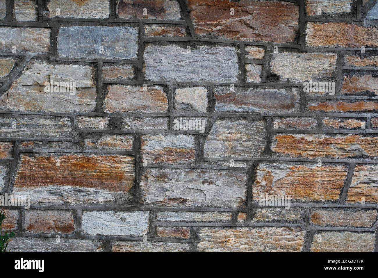 Mur de pierre dans un design gris Banque D'Images