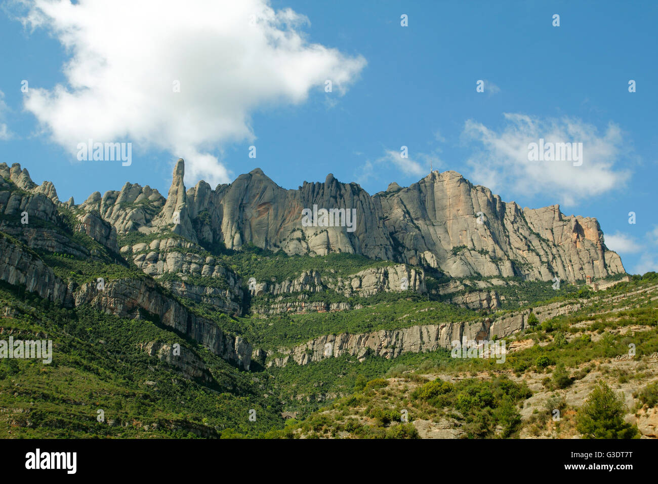 Les montagnes de Montserrat en Catalogne, Espagne Banque D'Images