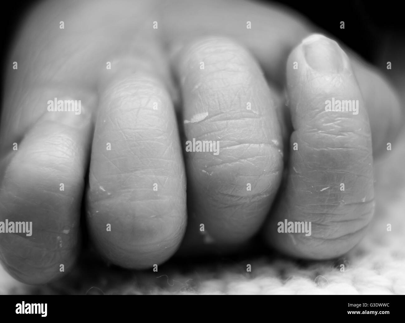 La main de bébé nouveau-né Banque D'Images
