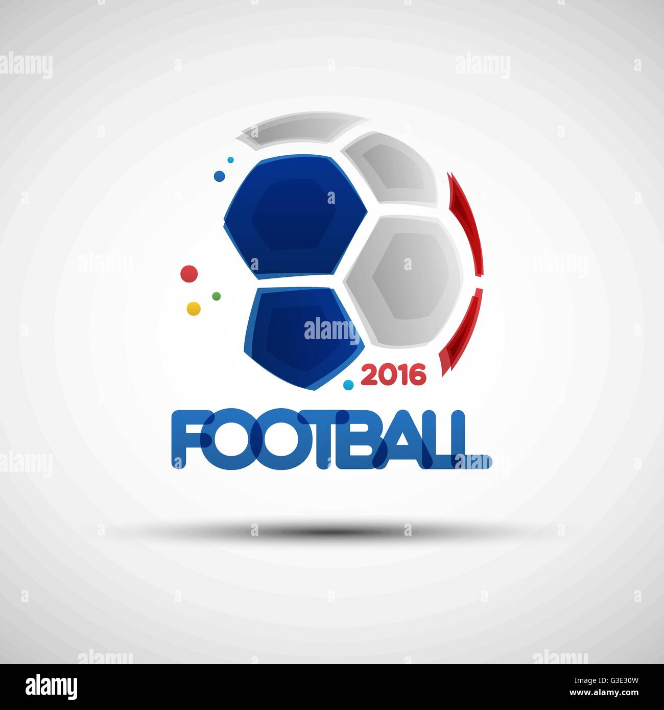 Championnat de Football bannière. Illustration Vecteur de résumé d'un ballon de football pour votre conception Illustration de Vecteur