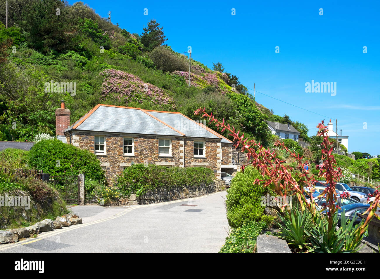 Le village côtier de St Agnes à Cornwall, England, UK Banque D'Images