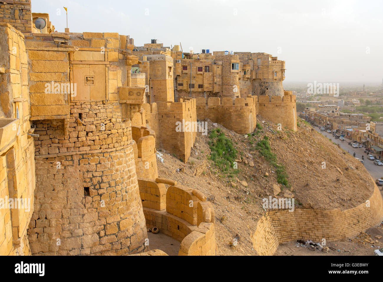 Fort de Jaisalmer au Rajasthan, Inde Banque D'Images