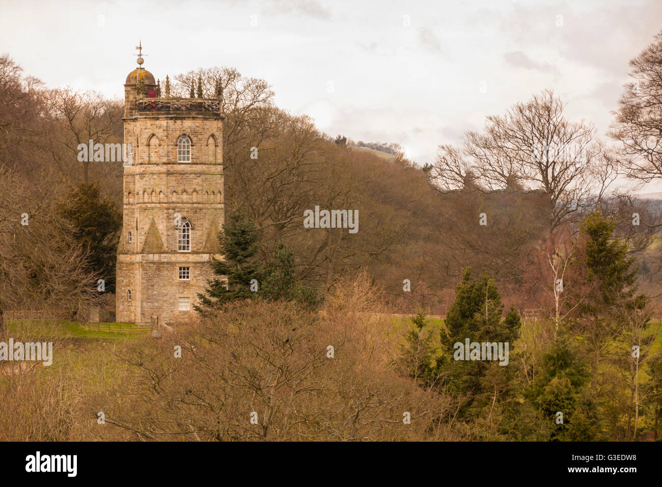 Tour de Culloden, Richmond, North Yorkshire, England, UK Banque D'Images