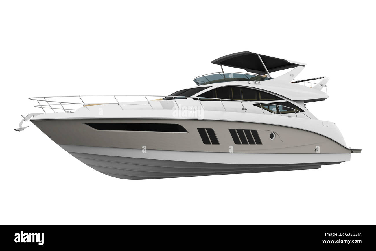 Yacht de plaisance blanc Banque D'Images