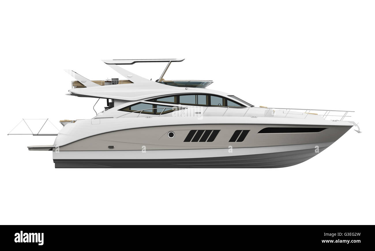 Yacht de plaisance blanc Banque D'Images