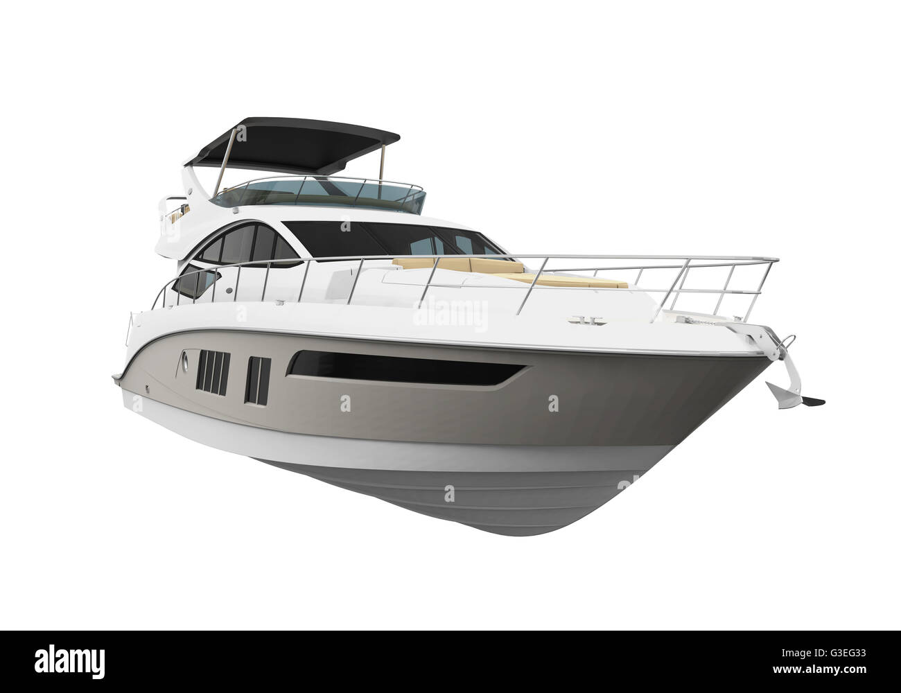 Yacht de plaisance blanc Banque D'Images