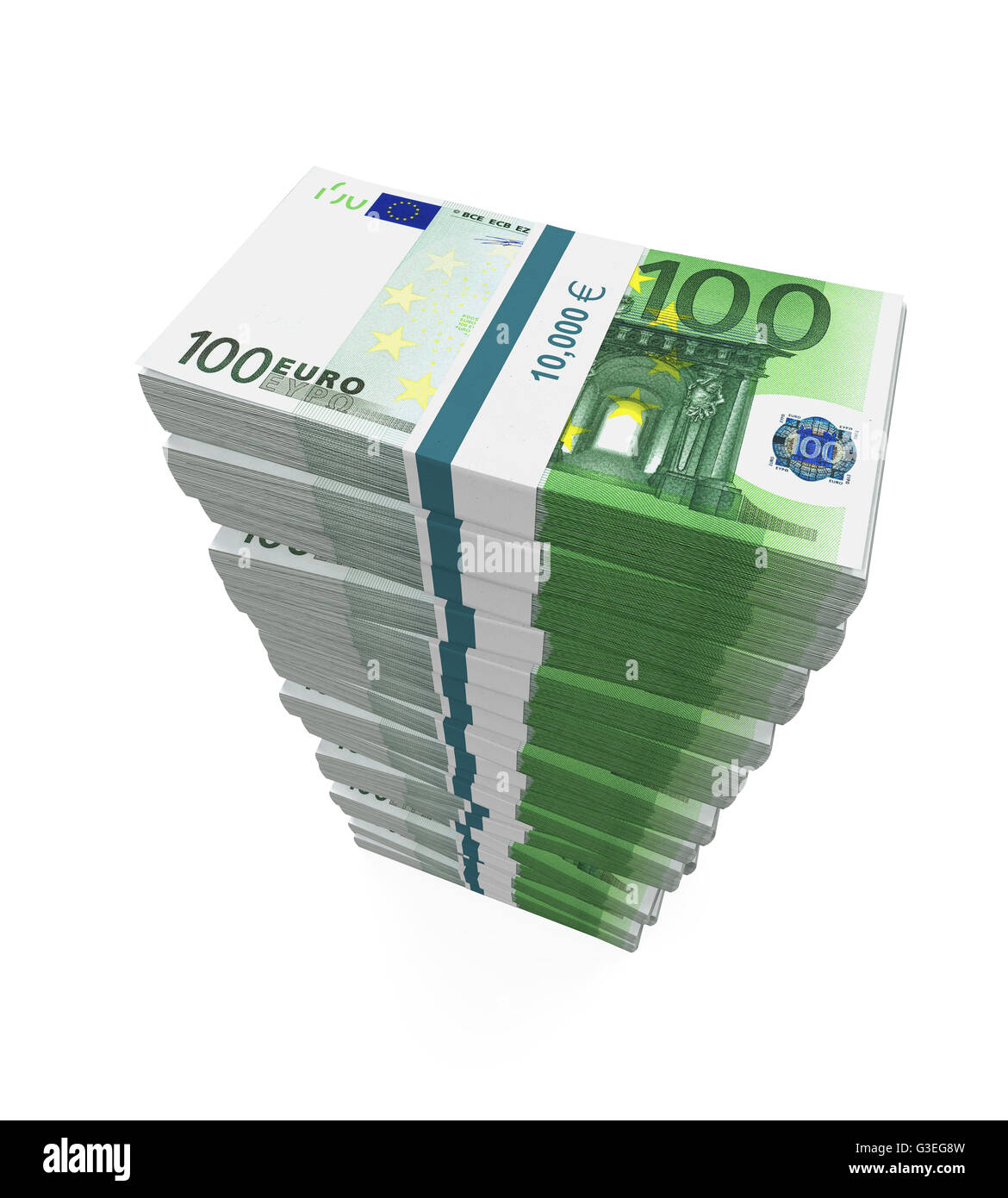 Pile de billets de 100 euros Banque de photographies et d’images à ...
