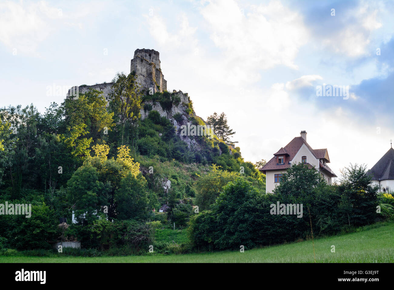 Les ruines du château, Klamm, Niederösterreich, Autriche Basse-autriche, Wiener Alpen, Breitenstein Banque D'Images