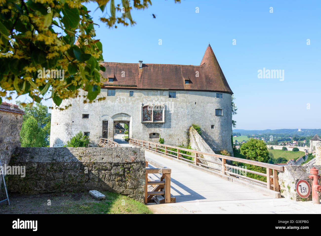 Château : château principal, Allemagne, Bavière, Bayern, Oberbayern, Upper Bavaria, Burghausen Banque D'Images