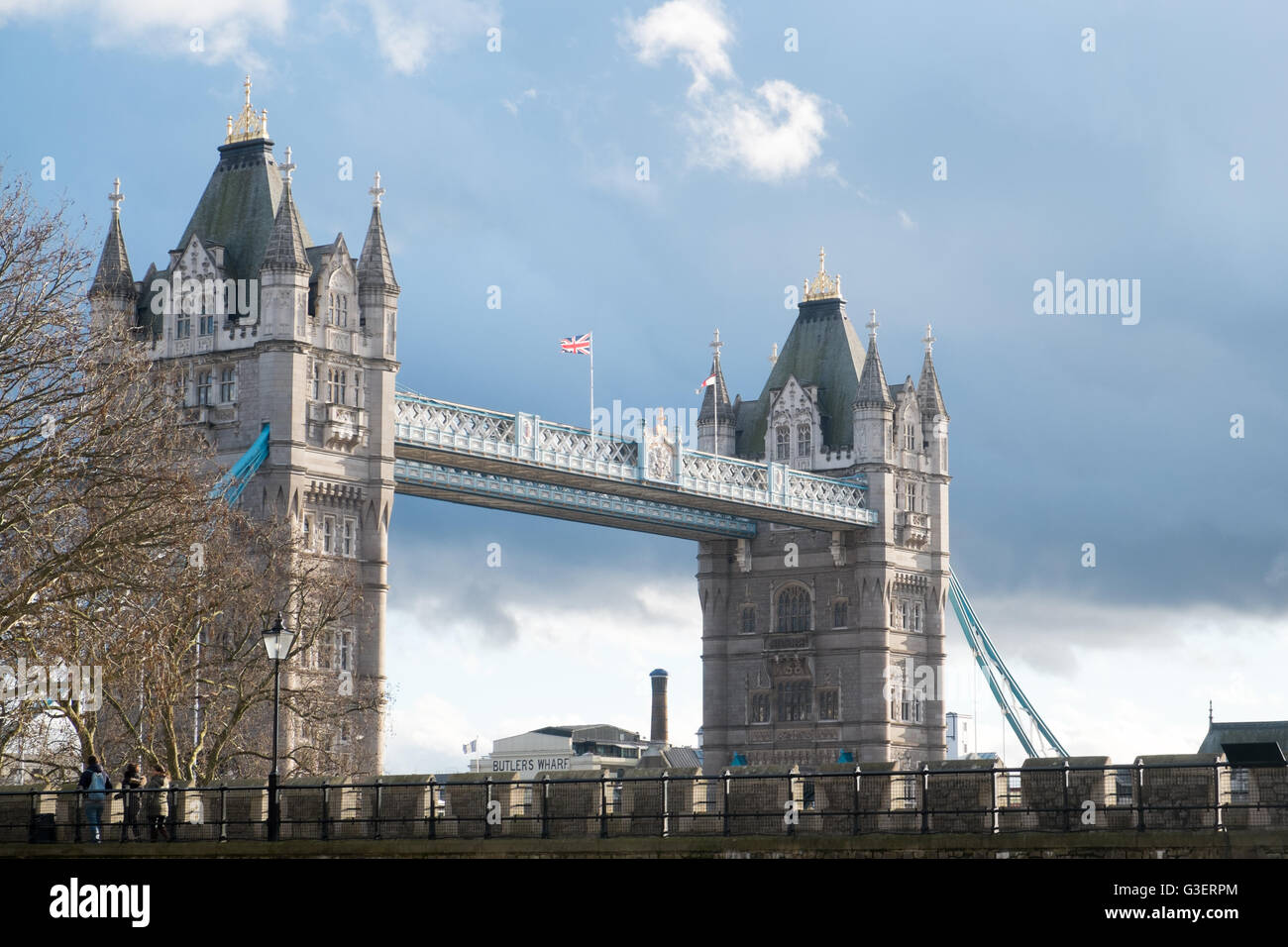 Historic Tower Bridge à Londres, capitale de l'Angleterre. Banque D'Images