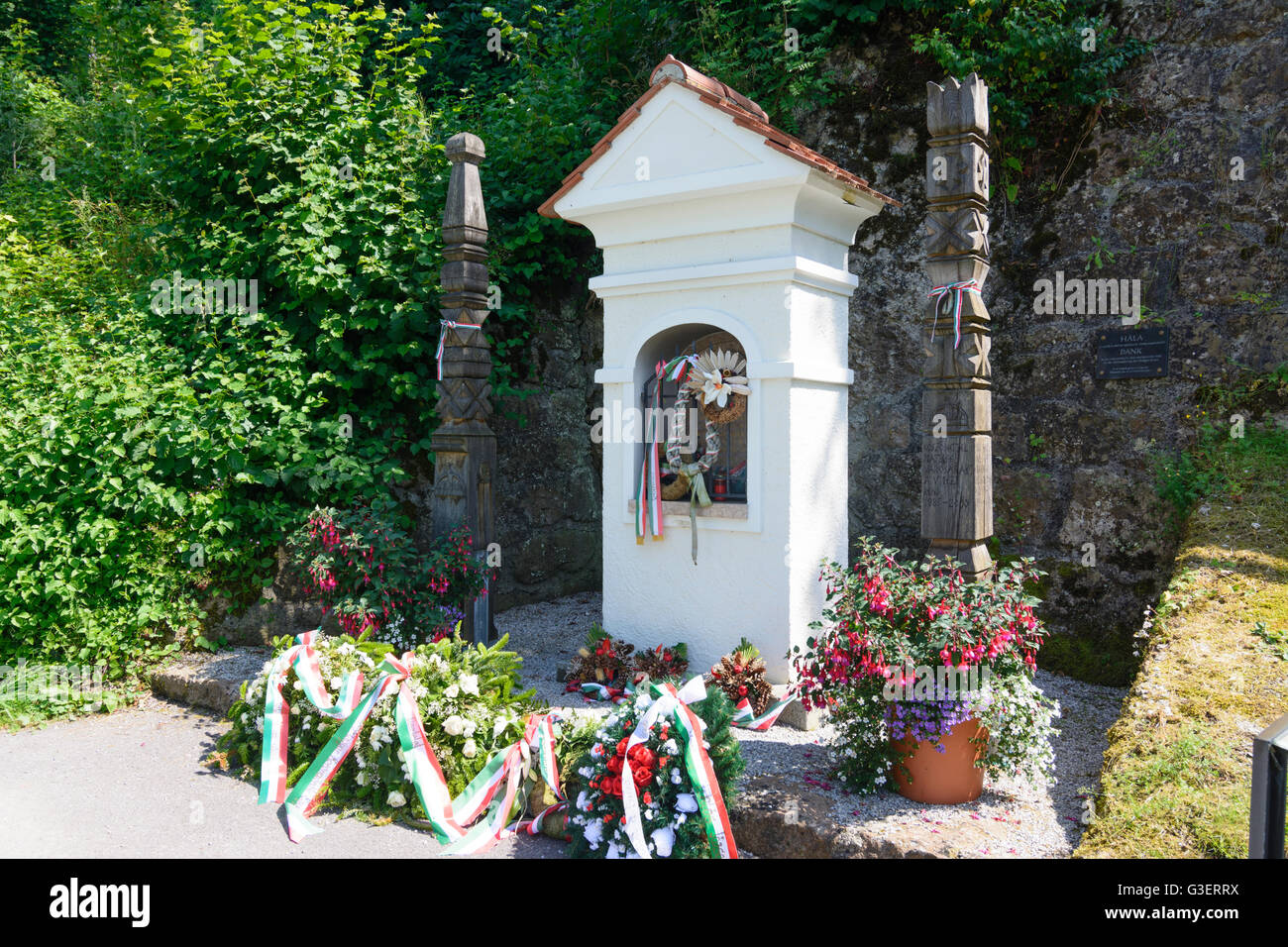 Monument de la Hongrie, l'Autriche, Salzbourg, Flachgau, Mattsee Banque D'Images