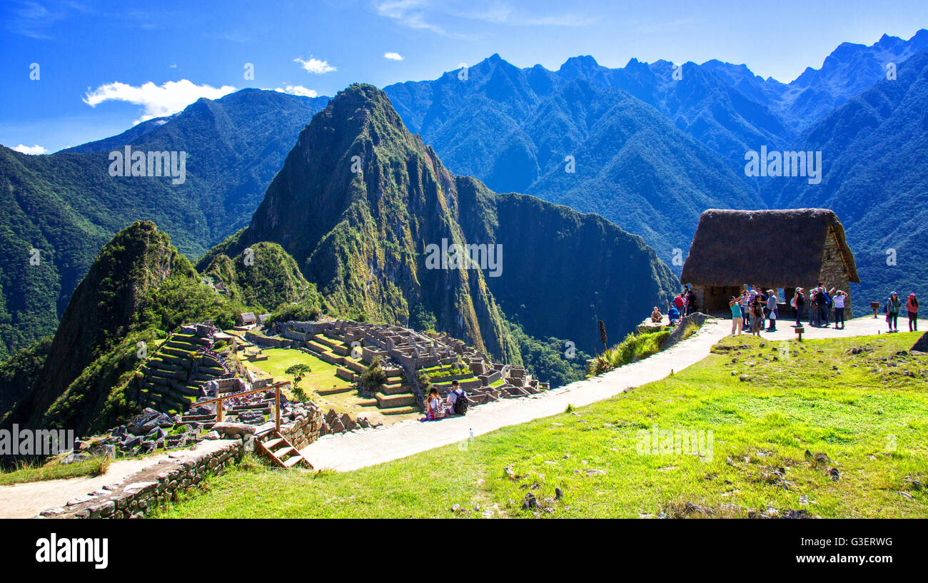 Machu Pichu pendant Banque D'Images
