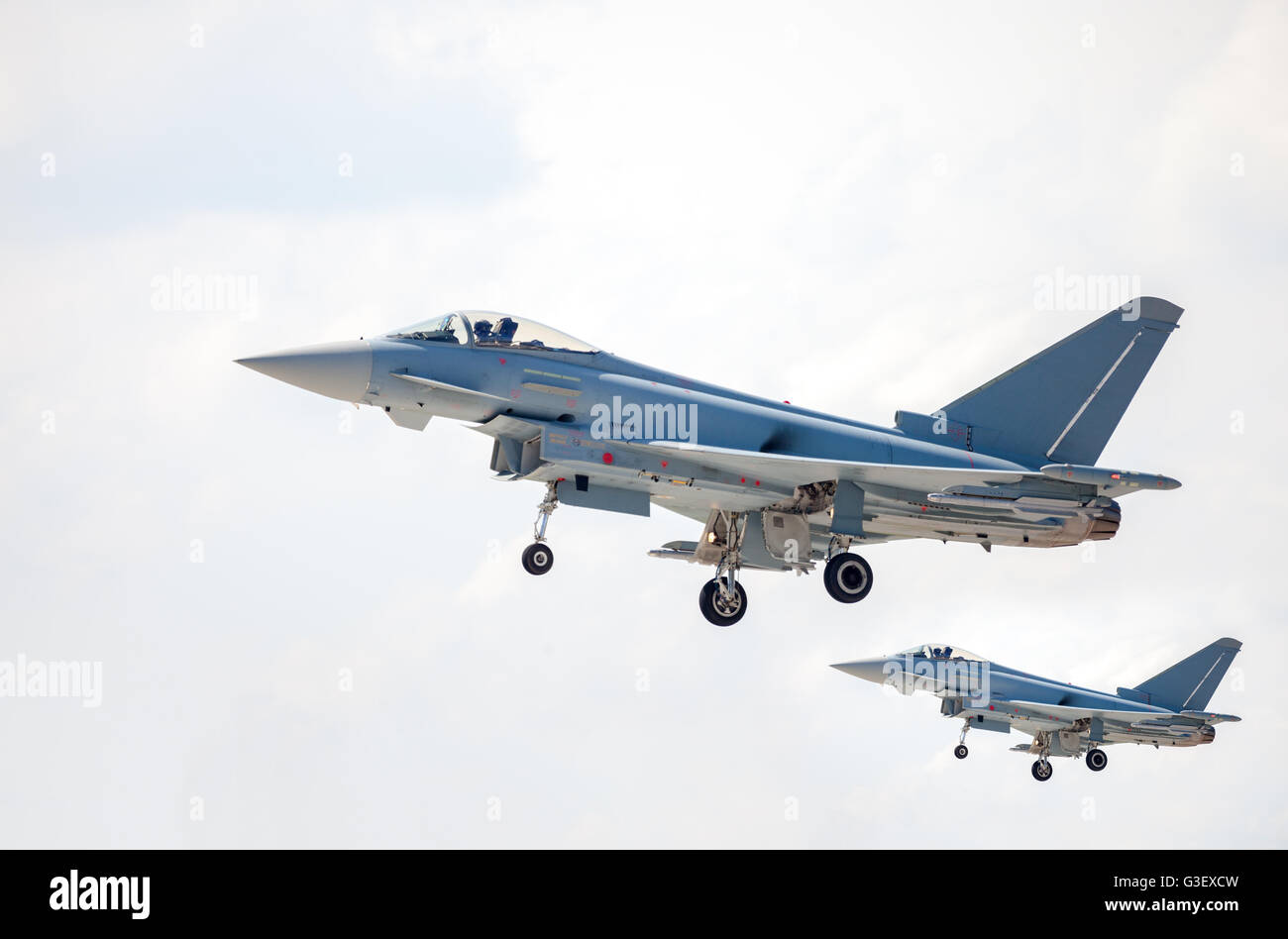 Deux avions de l'aérodrome de terres Banque D'Images