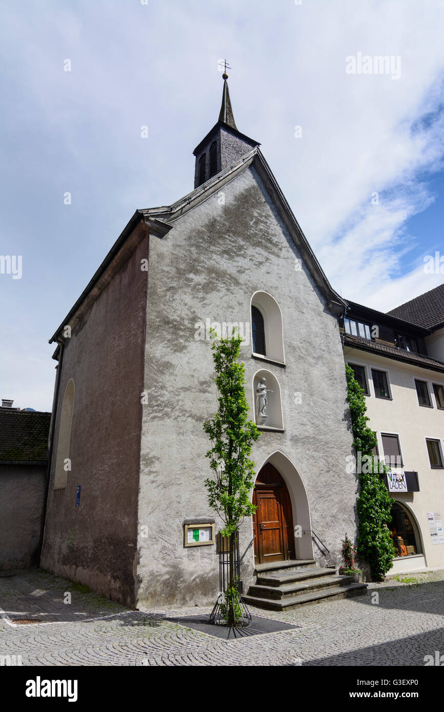 Église Dreifaltigkeitskirche, Autriche, Vorarlberg, Schruns , Banque D'Images